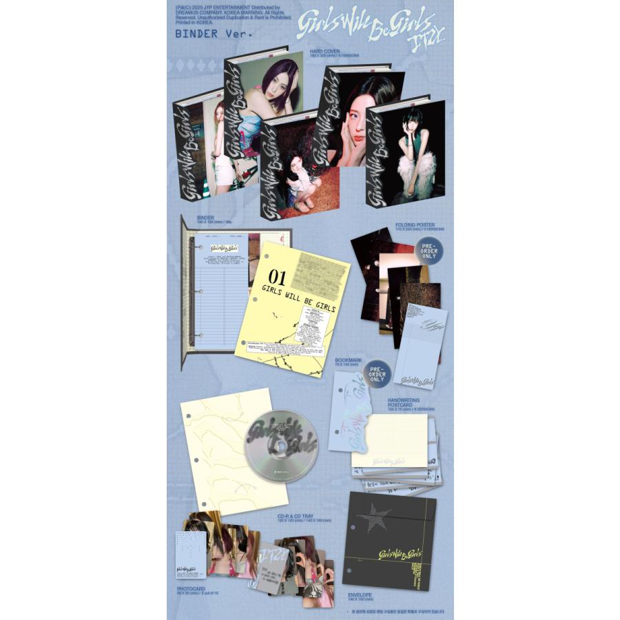 ITZY 公式グッズ Girls Will Be (Binder Ver.) CD イッチ