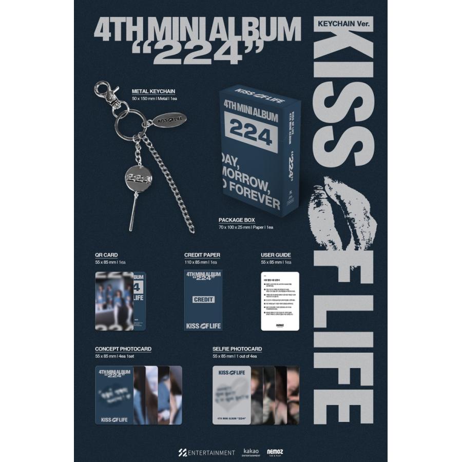 KISS OF LIFE 公式グッズ 224 (Keychain Ver.) / 4th Mini Album