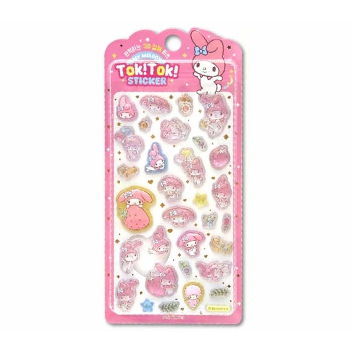 公式 サンリオ TOK! ステッカー 3D シール キティ マイメロ クロミ
