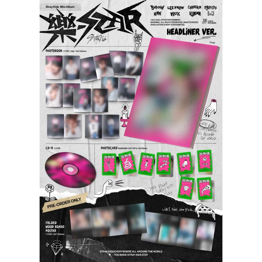 StrayKids 公式グッズ MINI ALBUM 樂-STAR HEADLINER VERアルバム CD