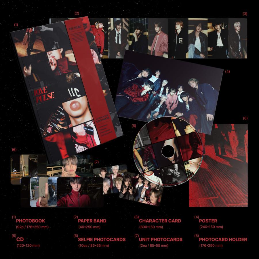 予約販売】TREASURE LOVE PULSE / 3RD MINI ALBUM 公式 アルバム