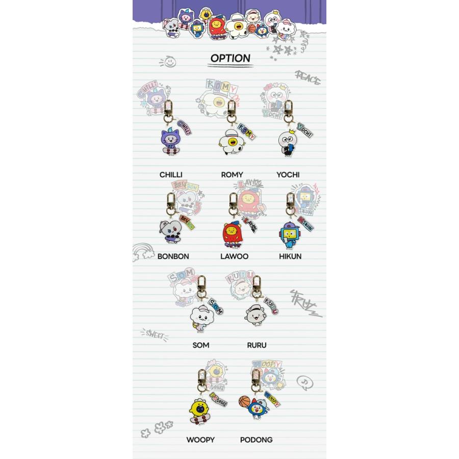TREASURE TRUZ 公式グッズ ACRYLIC KEYRING ver.2 DECO PACKトレジャー