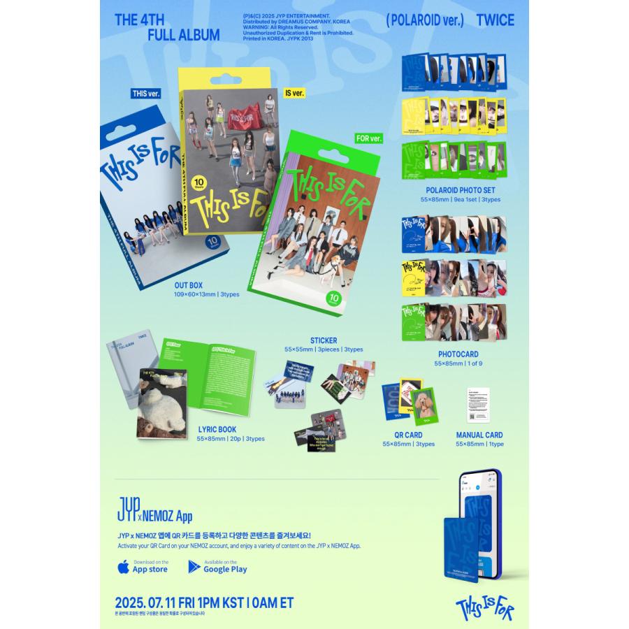 TWICE 公式グッズ THIS IS FOR (POLAROID ver.) / 4TH FULL