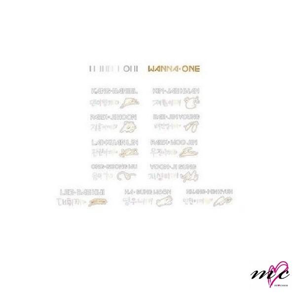 WANNA ONE 公式グッズ [ONE: THE WORLD] デコステッカー ワナワン |K