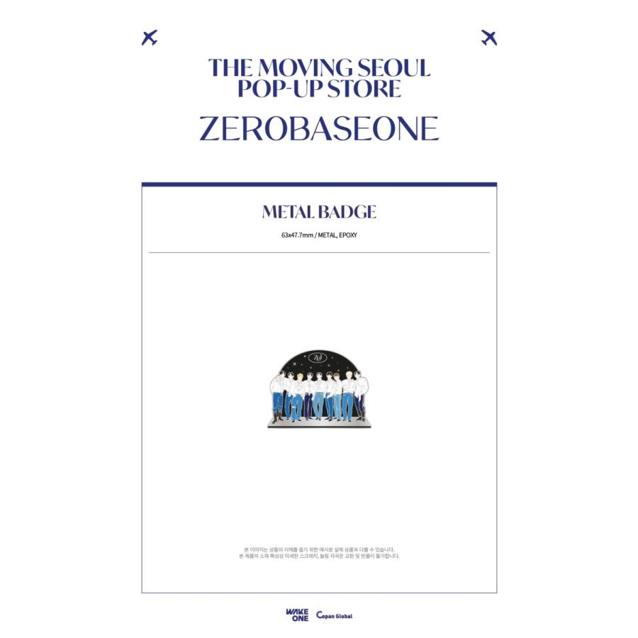 ZEROBASEONE 公式グッズ METAL BADGE メタルバッチ / THE MOVING