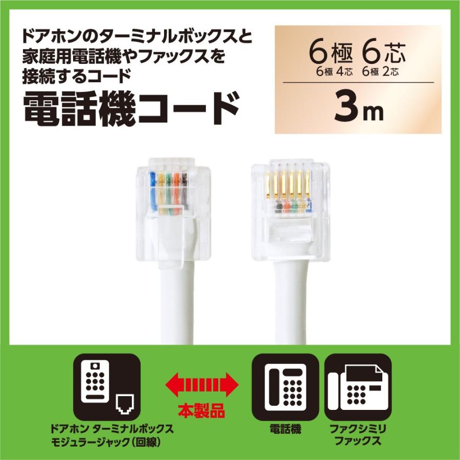 ミヨシ MCO クロス結線 受話器用カールコード ミヨシ MCO クロス結線 受話器用カールコード