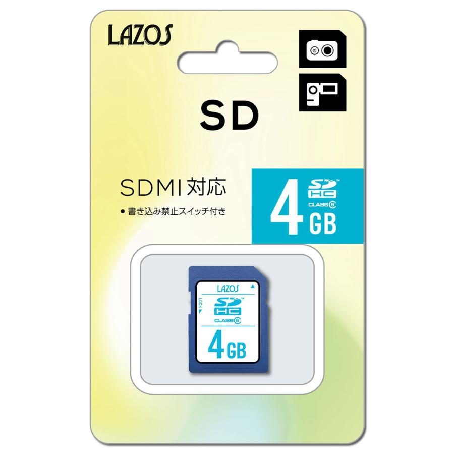 Lazos Sdhcカード Class6 4gb L 4sdh6 L 4sdh6 Mcodirect 通販 Yahoo ショッピング