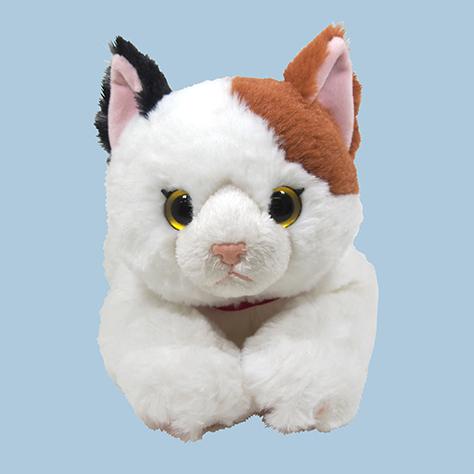 ぬいぐるみ　ひざねこ　Ｍサイズ　ミケ　P-2122サンレモン｜mcodirect｜02