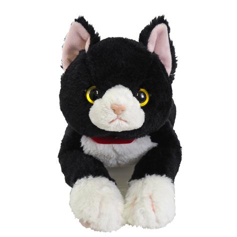 ぬいぐるみ　ひざねこ　Ｍサイズ　ハチワレ　P-6222サンレモン｜mcodirect｜02