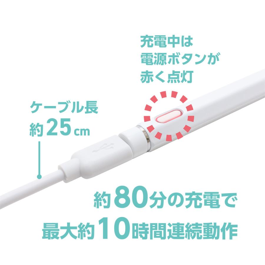 iPad専用タッチペン 六角タイプ  STP-A01/BK 　ナカバヤシ（ミヨシ）（MCO)｜mcodirect｜07