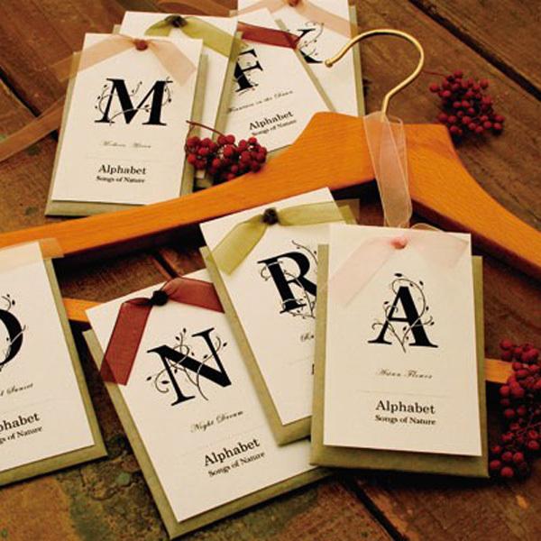 アルファベット フレグラントサシェ（2枚組）【定形外郵便可】 |  | 13