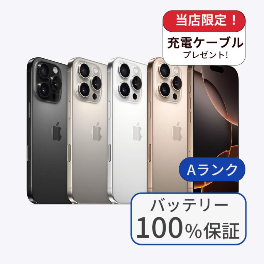 iPhone 16 Pro 256GB SIMフリー 美品 バッテリー100% iPhone 16 Pro バッテリー100％ iPhone16 256GB ランクA 利用制限あり