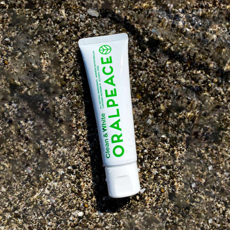 【まとめ買い】ORALPEACE オーラルピース クリーン&ホワイト 80g 3本セット 歯磨き粉 口臭｜mcosme-style｜06