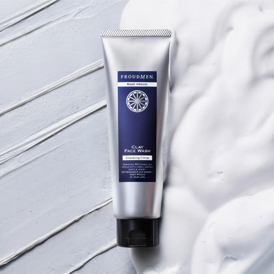 PROUDMEN（プラウドメン） 濃密泡洗顔 メンズ 洗顔 クレイフェイス