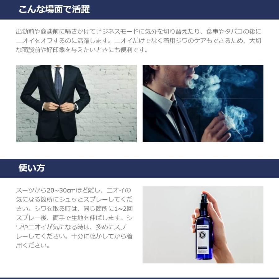 PROUDMEN（プラウドメン） 消臭スプレー 衣類 衣類用 消臭剤 スーツ
