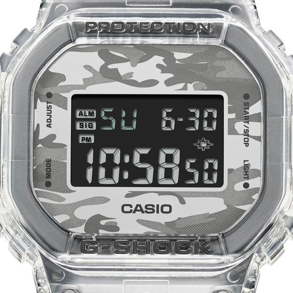 メンズ 腕時計 7年保証 カシオ G-SHOCK デジタル DW-5600SKC-1JF 正規品 CASIO カモフラージュ・スケルトン｜mcoy｜02