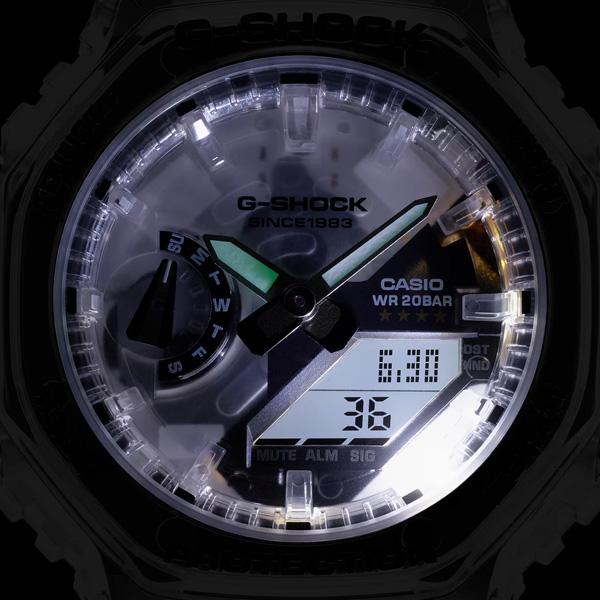 レディース 腕時計 7年保証 カシオ G-SHOCK アナ×デジ GMA-S2140RX-7AJR 正規品 CASIO CLEAR REMIX｜mcoy｜07