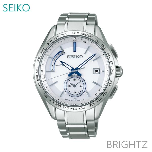 若者の大愛商品 ソーラー ブライツ セイコー 送料無料 7年保証 腕時計 メンズ 電波 BRIGHTZ SEIKO 正規品 SAGA229 腕時計