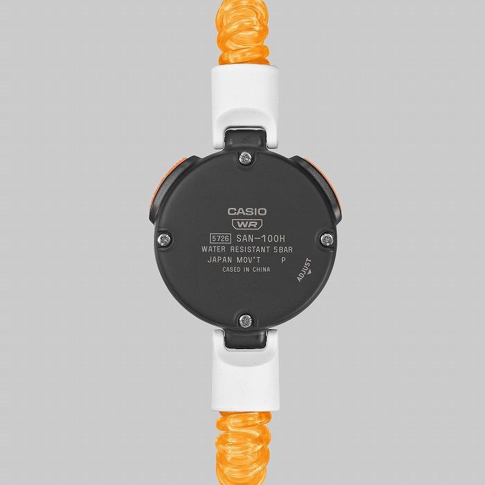 新品 未使用 CASIO サ時計 SAN-100H-7BJR サウナ時計 カシオ 7年保証対象外(メーカー保証のみ) 送料無料 CASIO サウナー専用腕時計