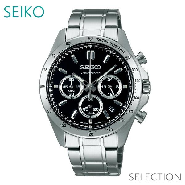 SEIKO セイコー SBTR013 クロノグラフ 腕時計 ブラック SEIKO（セイコー） セイコーセレクション メンズ ウォッチ クロノ