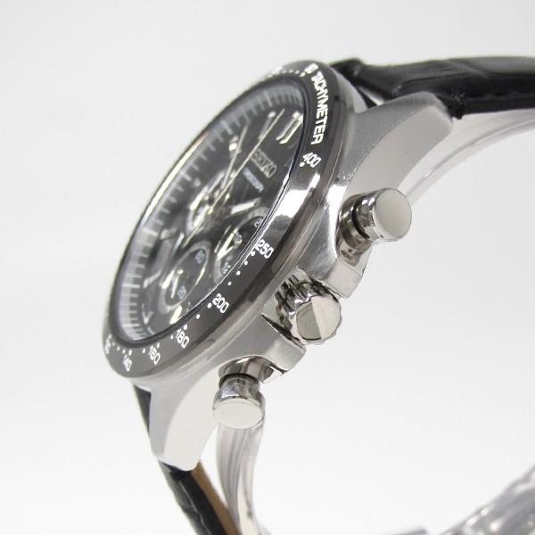セイコーセレクション メンズ ウォッチ クロノグラフ 腕時計 ブラック 革バンド SBTR021 正規品 SEIKO SELECTION | SEIKO | 02