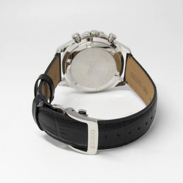 セイコーセレクション メンズ ウォッチ クロノグラフ 腕時計 ブラック 革バンド SBTR021 正規品 SEIKO SELECTION | SEIKO | 04