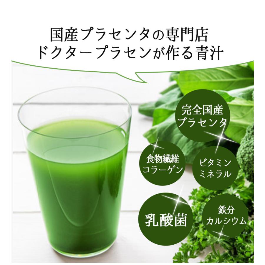 お試しセット10本入り プラセンタ専門店の青汁 腸内環境改善 乳酸菌
