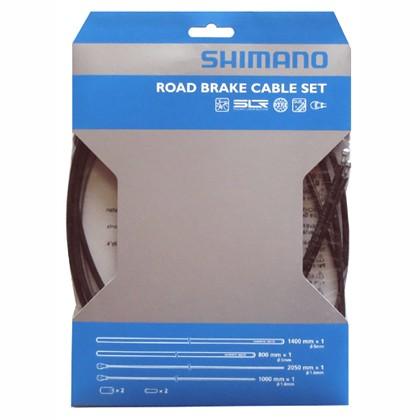 Y80098011 ROAD SIL-TEC コーティングブレーキケーブルセット ブラック 自転車/ロードバイク/シマノ | 