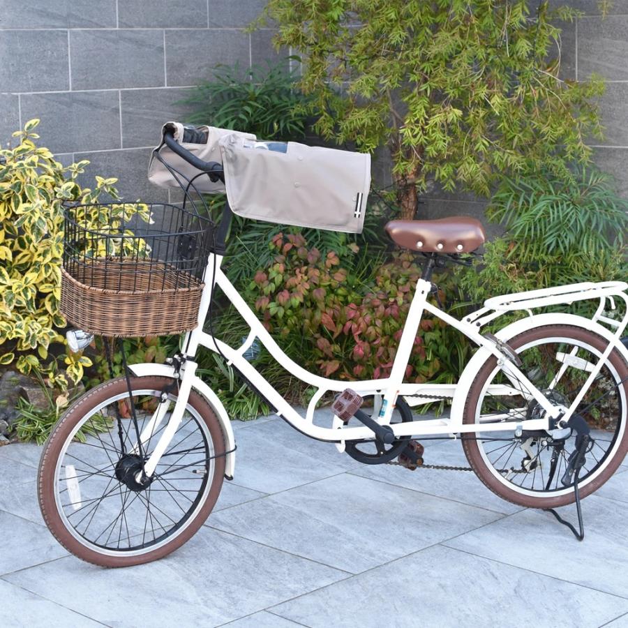 SORAYU 自転車 ハンドルカバー peche 防寒 電動自転車対応 2WAY 取り外し可能なボア付き パネルスイッチがクリアに見えるので安心 オールシーズン対応 |  | 11