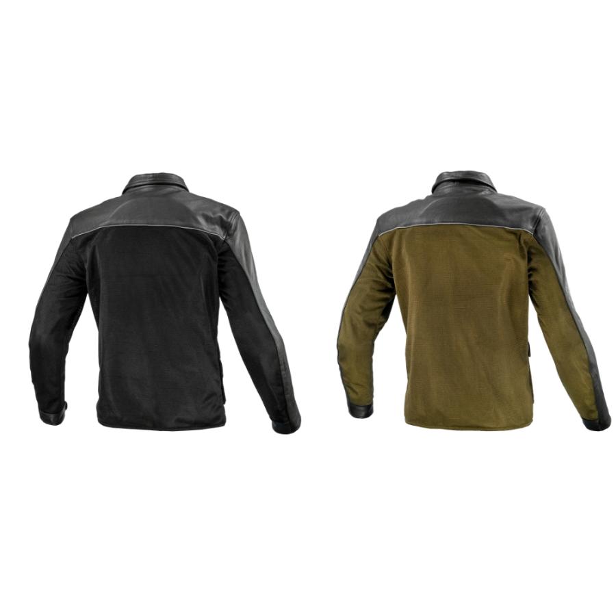 JK-170 レザーメッシュロングジャケット バイク/オートバイ