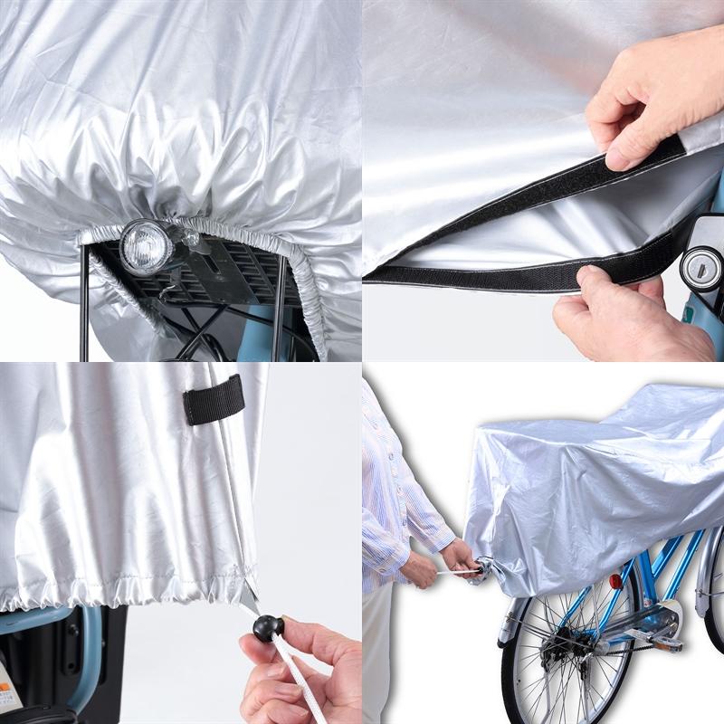 自転車カバー サイクルカバーハーフ 送料無料/シティ車/電動アシスト自転車/撥水加工 |  | 02