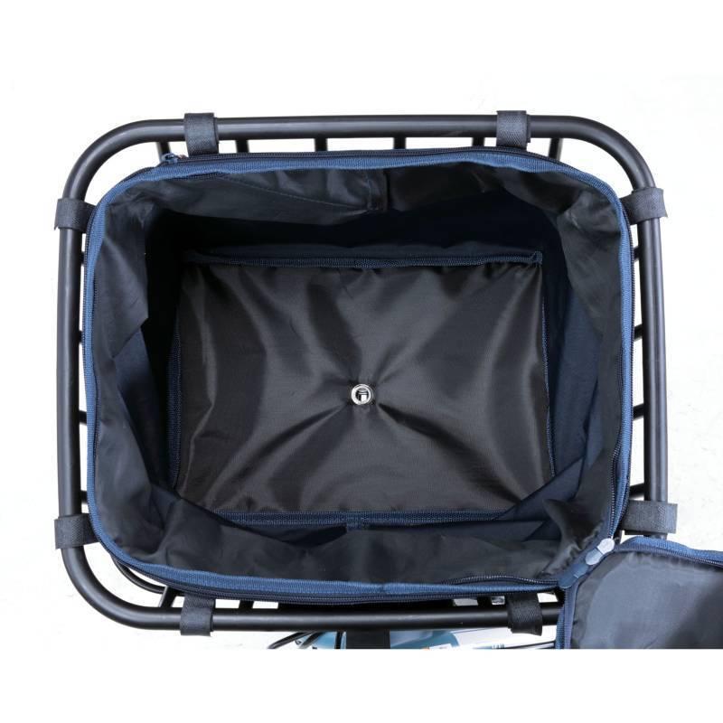 自転車 前かごカバー インナーカバー 二段式前カゴカバー 容量アップ