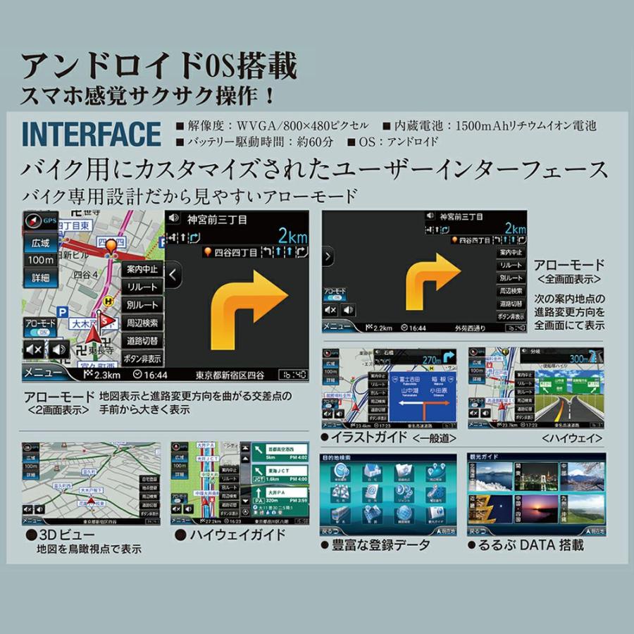 NNV-025 バイク・ナビゲーションシステム (ZENRIN)  ナンカイ NANKAI/ツーリング/バイク/南海部品取扱 | NANKAI | 07