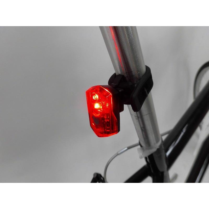 自転車用 リア用 ２ledコンパクトテールライト ロードバイク セーフティーライト S410 Mc Select 通販 Yahoo ショッピング