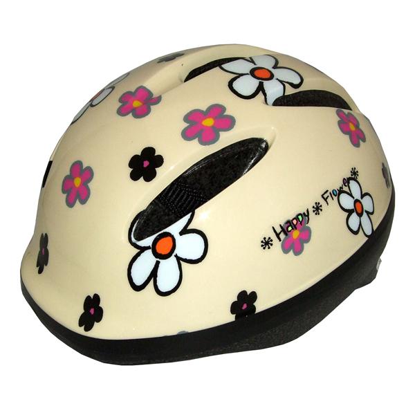 ＫＩＤＳヘルメット　ＣＨ−１　（４８−５２cm）ハッピーフラワー 自転車/子供用/軽量 | 