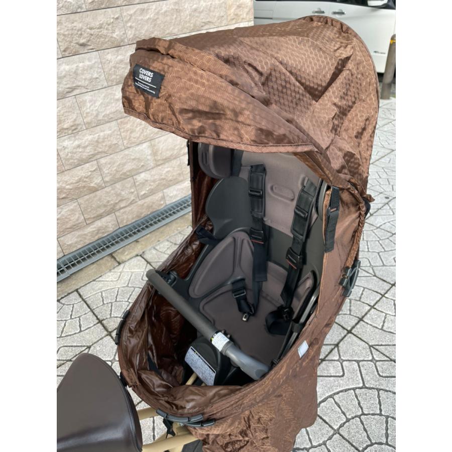 【試着のみ】自転車チャイルドシート雨よけ、日除カバー RCR-011（リヤチャイルドシート用レインカバー”ルーフキッズ”） | OGK