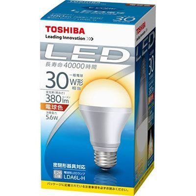 TOSHIBA（東芝） LDA6L-H LED電球 ＊1＊ 口金E26 一般電球タイプ 電球