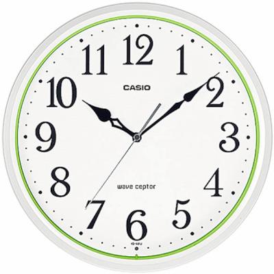 カシオ 電波時計 壁掛け時計 アナログ 掛け時計 おしゃれな ホワイト