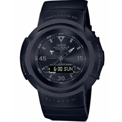 カシオ スポーツウォッチ G-SHOCK 20気圧防水 デジタル アナログ ソーラー電波 腕時計 (AWG-M520BB-1AJF) ストップウォッチ LED ライト付き ランニングウォッチ｜mdcgift