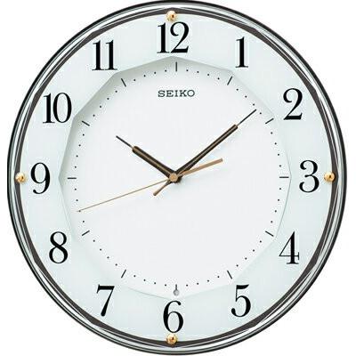 壁掛け時計 電波 アナログ 掛け時計 音がしない 連続秒針 おしゃれな ホワイト 白 文字盤 見やすい アラビア数字 セイコー 静かな スィープ秒針 電波掛け時計 Kisumupoly Ac Ke