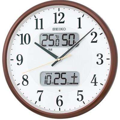 壁掛け時計 電波時計 デジタル アナログ 掛け時計 アラビア数字