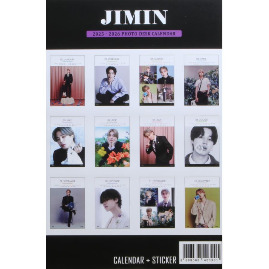 BTS公式ポスター付き】防弾少年団 BTS ジミン 卓上カレンダー BTS公式ポスター付き】防弾少年団 BTS ジミン 卓上カレンダー