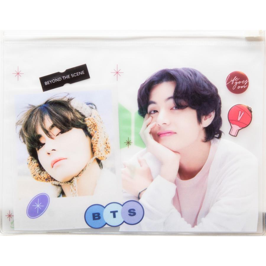 限定特典2点付き）防弾少年団 BTS V テテ ビニールポーチ 日本国内発送