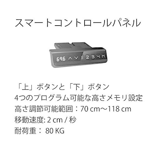 Lubvlook 電動式スタンディングデスク(幅120×奥行60) 無段階高さ調節昇降人間工学パソコンデスク， ブラック Lubvlook 電動式スタンディングデスク 幅120×奥行60 無段階高さ調節昇降人間工学パソコンデスク， ブラック