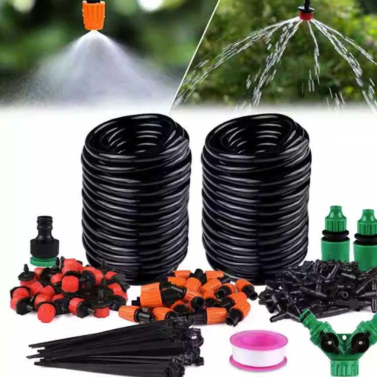 自動水やり 灌漑システム 自動散水セット 噴水ノズルスプレー ドリップ散水ノズル ドリップ灌漑システム 散水用具 散水灌漑 散水ホース 30M