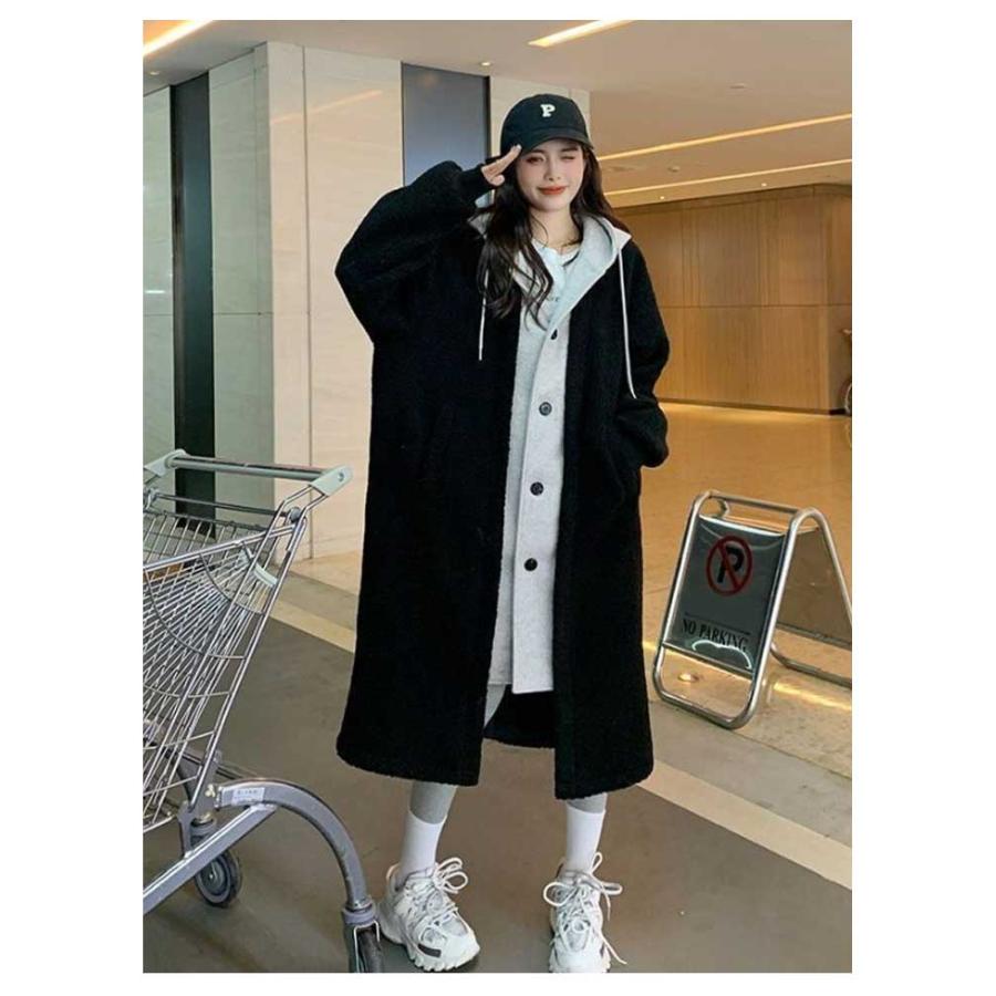 レディース ジャケット フード付き ボアコート ロングコート アウター