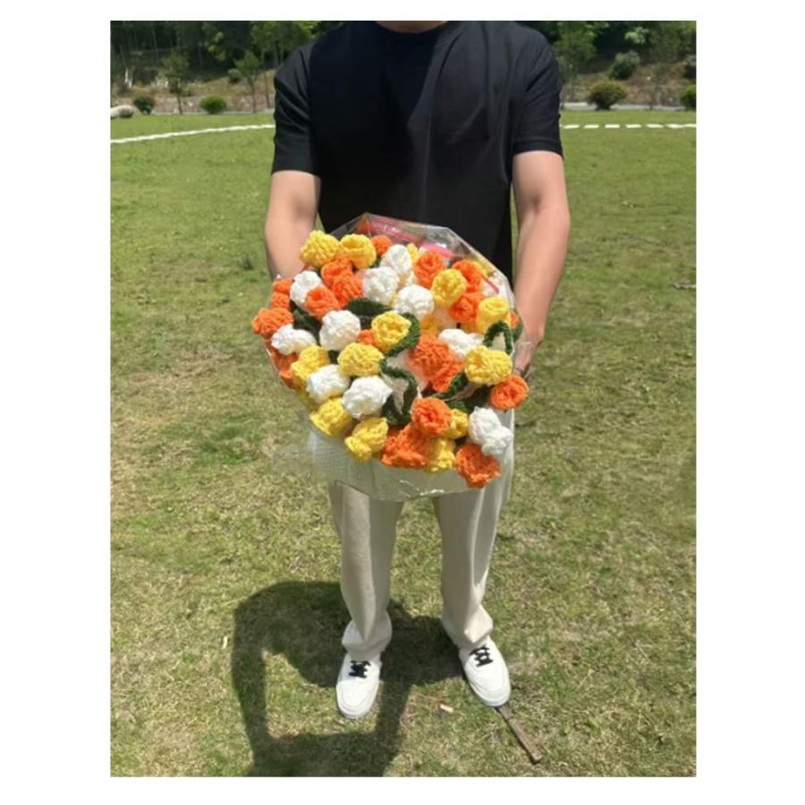 花束ブランケット 完成品 昼寝用 110cm ニットブランケット ニット製