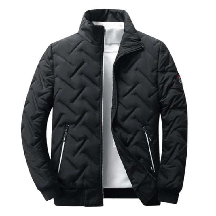 防寒 アウター キルティング ブルゾン 厚手 冬 メンズ 軽め フルジップ