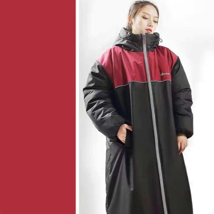 ベンチコート メンズ レディース 足元ま防寒＆6級防水！バイクウエア