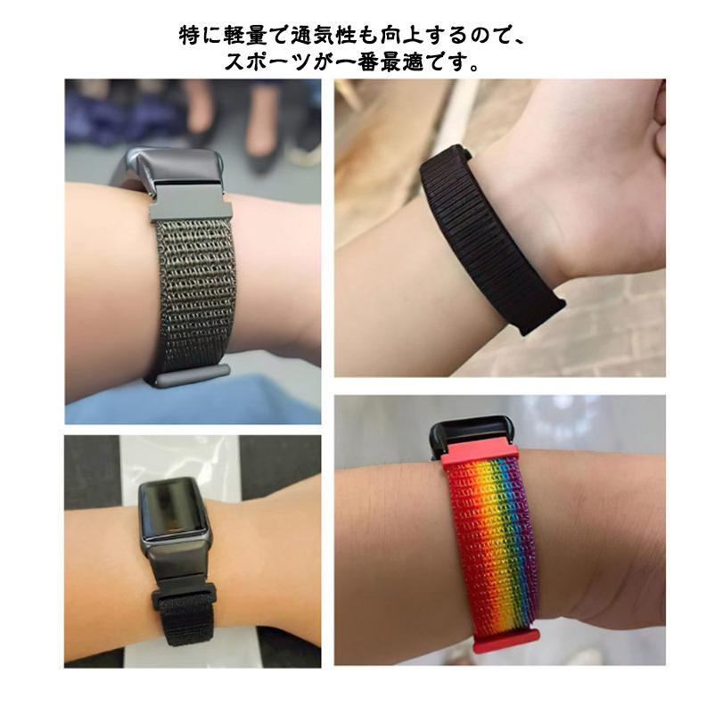 送料無料 HUAWEI Band 6 Honor Band 6 スマートウォッチ 交換 バンド ナイロン素材 スポーツ ベルト ファーウェイ バンド｜mdk-store｜12